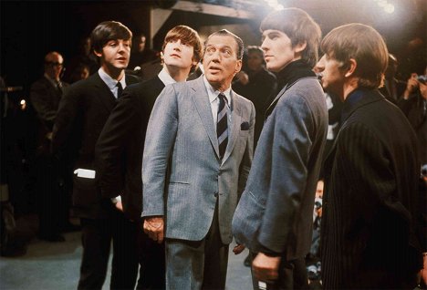 Paul McCartney, John Lennon, Ed Sullivan, George Harrison, Ringo Starr