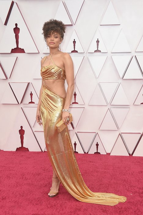 Red Carpet - Andra Day - The 93rd Annual Academy Awards - Events