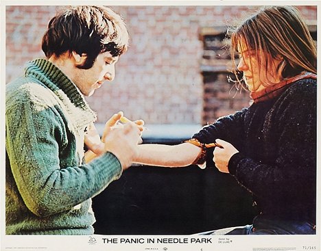 Al Pacino, Kitty Winn - The Panic in Needle Park - Lobbykaarten