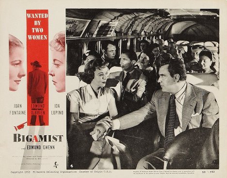 Ida Lupino, Edmond O'Brien - Bigamie - Cartes de lobby