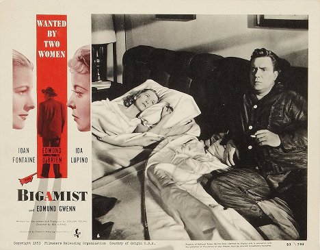 Joan Fontaine, Edmond O'Brien - Der Mann mit zwei Frauen - Lobbykarten