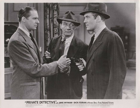 John Ridgely, Maxie Rosenbloom, Dick Foran - Private Detective - Cartes de lobby