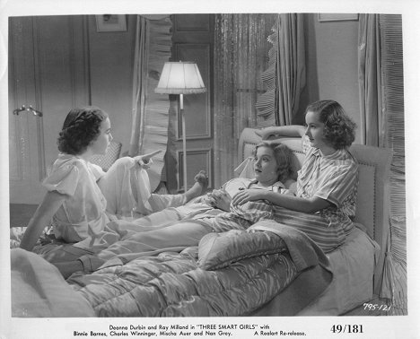 Deanna Durbin, Nan Grey, Barbara Read - Three Smart Girls - Lobby karty