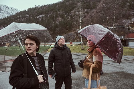 Jonas Strand Gravli, Mogens Hagedorn, Theresa Frostad Eggesbø - Ragnarök - Season 1 - Dreharbeiten