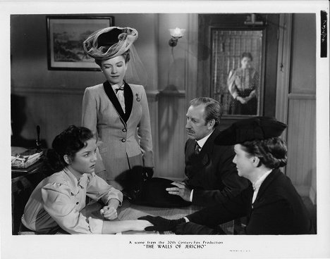 Colleen Townsend, Anne Baxter - The Walls of Jericho - Lobbykarten