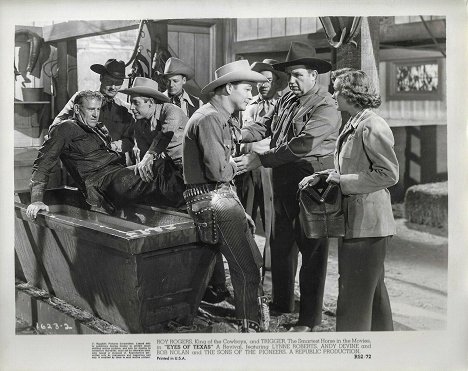 Roy Rogers, Andy Devine, Lynne Roberts - Eyes of Texas - Lobby Cards