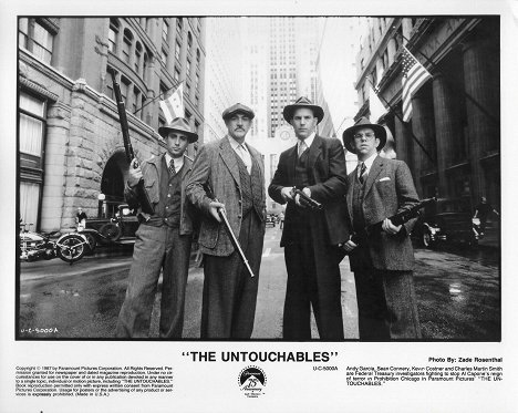 Andy Garcia, Sean Connery, Kevin Costner, Charles Martin Smith - The Untouchables - Lobby Cards