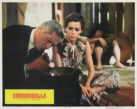 Alain Cuny, Sylvia Kristel - Emmanuelle - Lobbykarten