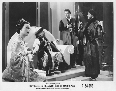 Sigrid Gurie, George Barbier, Gary Cooper, Basil Rathbone - The Adventures of Marco Polo - Lobby Cards
