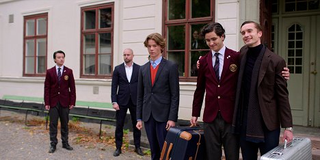 Edvin Ryding, Malte Gårdinger, Ivar Forsling - Young Royals - Episode 1 - Filmfotos