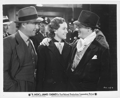 Robert Armstrong, Margaret Lindsay, James Cagney - 'G' Men - Lobbykaarten