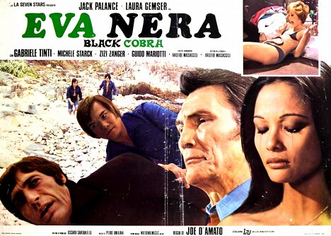 Gabriele Tinti, Jack Palance, Laura Gemser - Black Cobra Woman - Lobby Cards