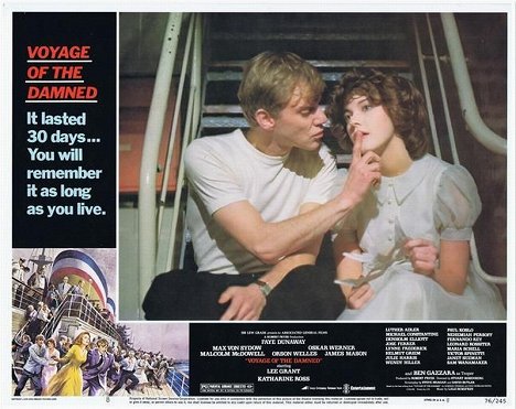 Malcolm McDowell, Lynne Frederick - Voyage of the Damned - Lobby Cards