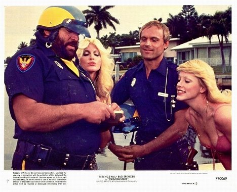 Bud Spencer, Jill Flanter, Terence Hill, April Clough - Crime Busters - Lobby Cards