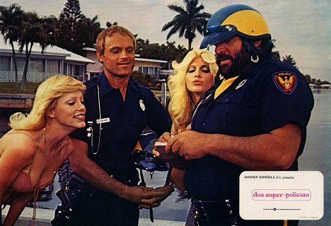 April Clough, Terence Hill, Jill Flanter, Bud Spencer - Crime Busters - Lobby Cards