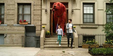 Darby Camp, Jack Whitehall - Clifford the Big Red Dog - Photos