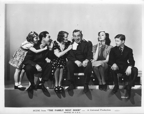 Eddie Quillan, Ruth Donnelly, Hugh Herbert, Joyce Hodges, Benny Bartlett - The Family Next Door - Vitrinfotók