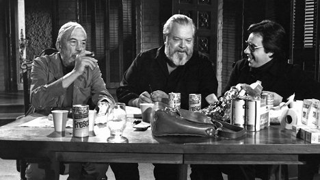 John Huston, Orson Welles, Peter Bogdanovich - The Other Side of the Wind - Dreharbeiten