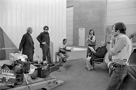Peter Bogdanovich, Oja Kodar, Orson Welles - The Other Side of the Wind - Dreharbeiten