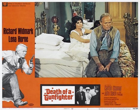 Lena Horne, Richard Widmark - Death of a Gunfighter - Lobby karty