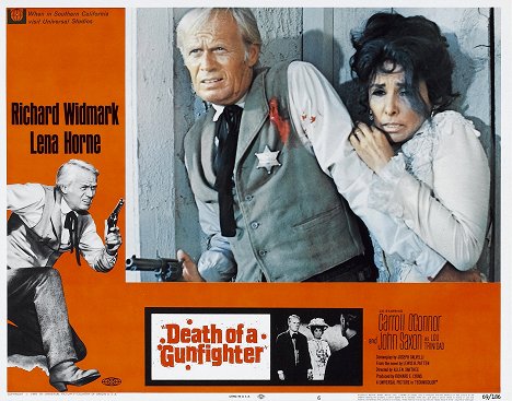 Richard Widmark, Lena Horne - Death of a Gunfighter - Lobby karty