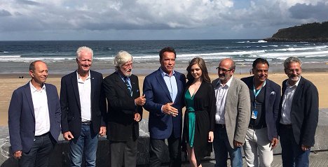 Jean-Michel Cousteau, Arnold Schwarzenegger, Celine Cousteau - Wonders of the Sea 3D - Dreharbeiten