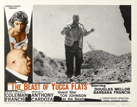 Tor Johnson - The Beast of Yucca Flats - Cartões lobby