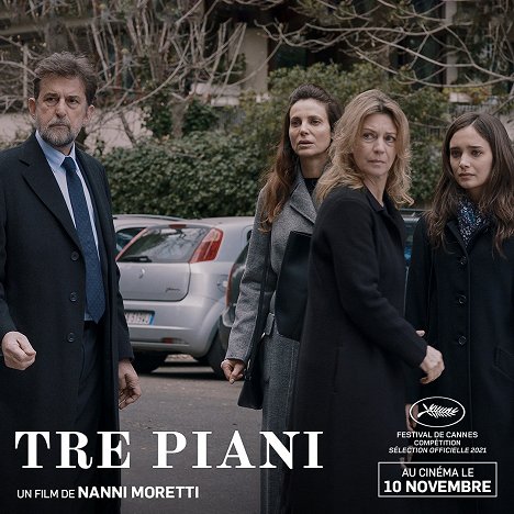 Nanni Moretti, Margherita Buy, Denise Tantucci - Tre piani - Lobbykaarten