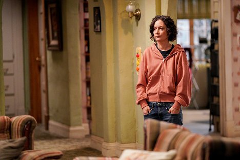 Sara Gilbert - The Conners - Let's All Push Our Hands Together for The Stew Train and The Conners Furniture - Photos
