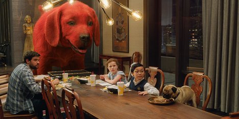 Jack Whitehall, Darby Camp, Izaac Wang - Clifford the Big Red Dog - Photos