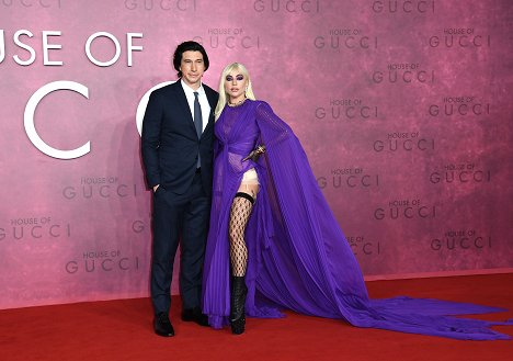 UK Premiere Of "House of Gucci" at Odeon Luxe Leicester Square on November 09, 2021 in London, England - Adam Driver, Lady Gaga - House of Gucci - Events