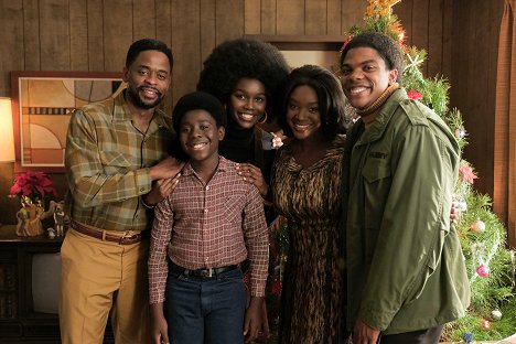 Dulé Hill, Elisha Williams, Laura Kariuki, Saycon Sengbloh, Spence Moore II - The Wonder Years - Home for Christmas - Kuvat kuvauksista