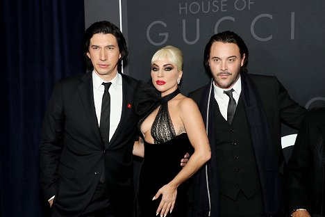 New York Premiere of "House of Gucci" on November 16, 2021 - Adam Driver, Lady Gaga, Jack Huston - House of Gucci - Événements