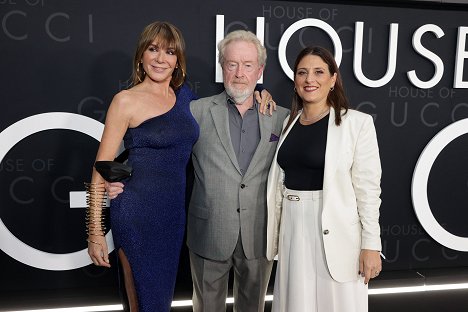 Los Angeles premiere of MGM's 'House of Gucci' at Academy Museum of Motion Pictures on November 18, 2021 in Los Angeles, California - Giannina Facio-Scott, Ridley Scott, Pamela Abdy