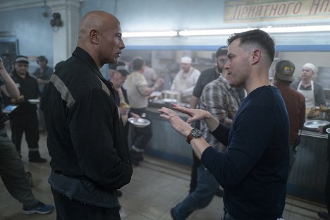 Dwayne Johnson, Rawson Marshall Thurber - Notice rouge - Tournage