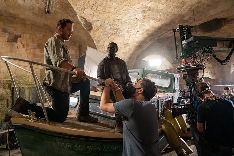 Chris Pratt, Omar Sy - Jurassic World : Le monde d'après - Tournage