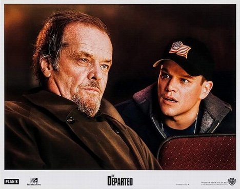 Jack Nicholson, Matt Damon - Departed – Unter Feinden - Lobbykarten