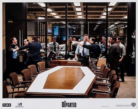 Matt Damon, Alec Baldwin, Mark Wahlberg - The Departed - Lobbykaarten