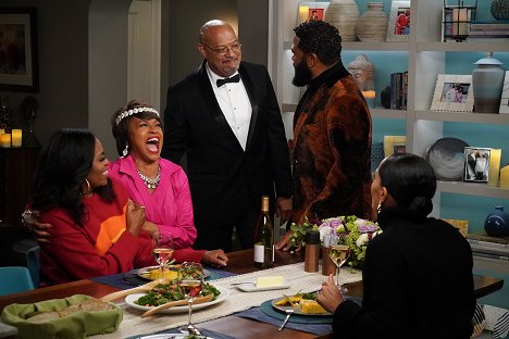 Michelle Obama, Jenifer Lewis, Laurence Fishburne, Anthony Anderson - Black-ish - That's What Friends Are For - Filmfotók