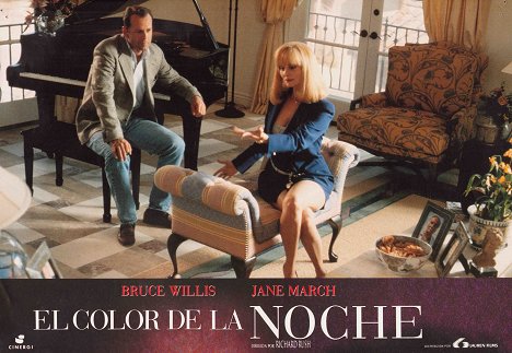 Bruce Willis, Lesley Ann Warren - Color of Night - Cartes de lobby
