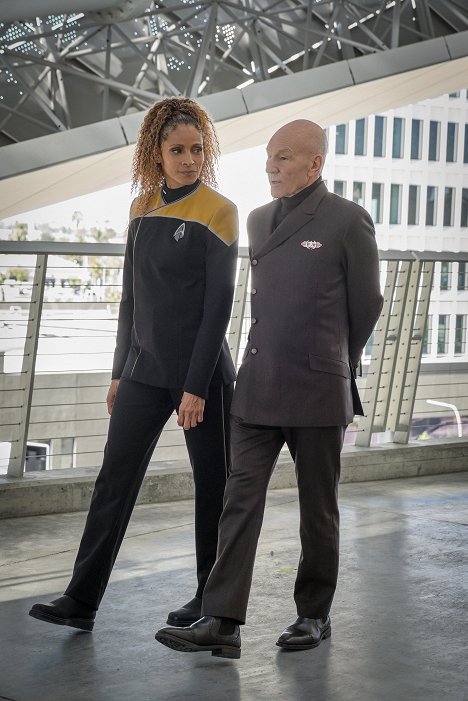 Michelle Hurd, Patrick Stewart - Star Trek: Picard - Die Stargazer - Filmfotos