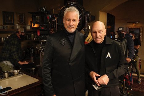 John de Lancie, Patrick Stewart - Star Trek: Picard - A csillagok fürkészője - Forgatási fotók