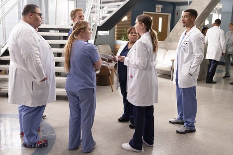 Jaicy Elliot, Chandra Wilson, Ellen Pompeo, Greg Tarzan Davis - Grey's Anatomy - Legacy - Photos