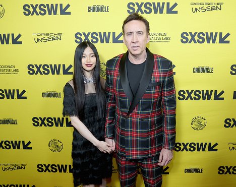 Premiere of "The Unbearable Weight of Massive Talent" during the 2022 SXSW Conference and Festivals at The Paramount Theatre on March 12, 2022 in Austin, Texas - Riko Shibata, Nicolas Cage - Massive Talent - Veranstaltungen