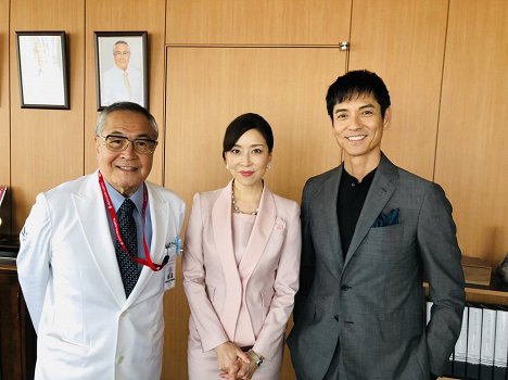 Takehiko Ono, Miki Maya, Ikki Sawamura - Night Doctor - Dreharbeiten