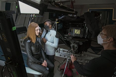 Emily Coutts, Raven Dauda - Star Trek: Discovery - Rosetta - Van de set