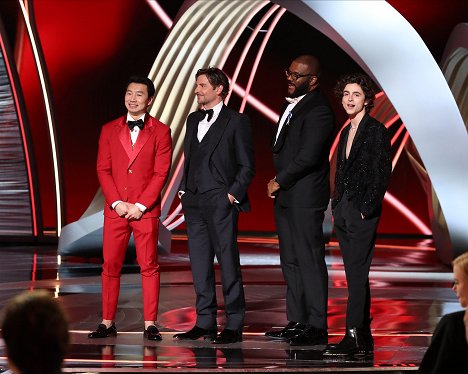 Simu Liu, Bradley Cooper, Tyler Perry, Timothée Chalamet - 94th Annual Academy Awards - De la película