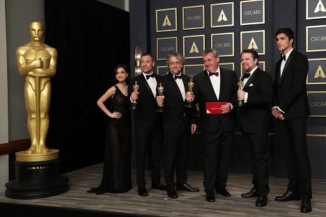 Rachel Zegler, Brian Connor, Paul Lambert, Gerd Nefzer, Tristan Myles, Jacob Elordi - 94th Annual Academy Awards - Promo