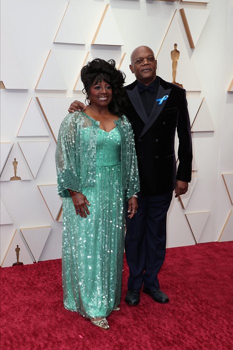 Red Carpet - LaTanya Richardson Jackson, Samuel L. Jackson - Oscar 2022 - Die Academy Awards - Live aus L.A. - Veranstaltungen