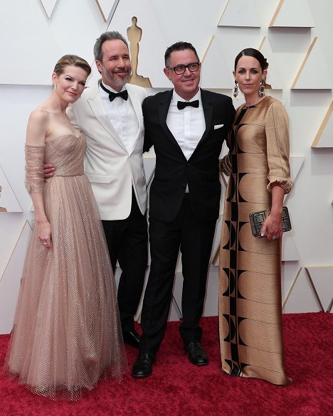 Red Carpet - Tanya Lapointe, Denis Villeneuve, Greig Fraser - 94th Annual Academy Awards - Events